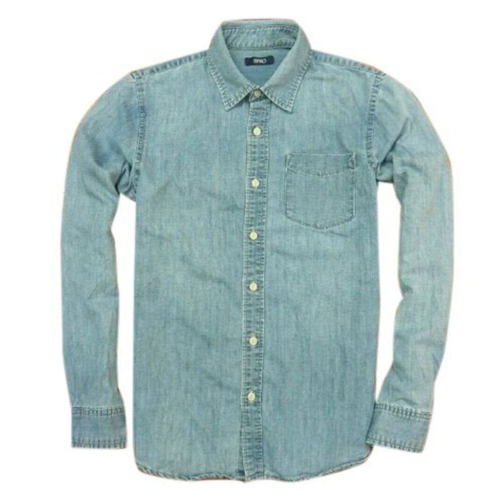 denim button down